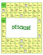 English Worksheet: Describe the word in the box