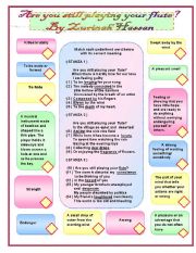 English Worksheet: A poem- are you still playing your flute by Zurinah Hassan