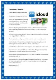 English Worksheet: Cloud offers clear IT connection 