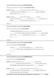English Worksheet: asking the way
