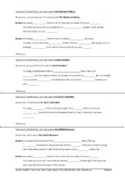 English worksheet: asking the way