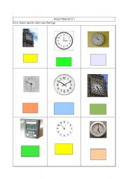 English worksheet: what time is it ?