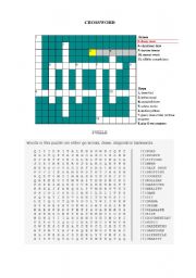 TV Programms - Crossword and Puzzle