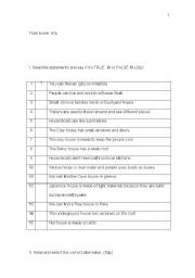 English worksheet: Test 