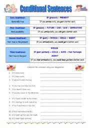 English Worksheet: Conditional Sentences