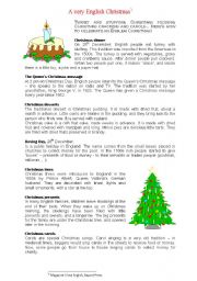 English Worksheet: English Christmas