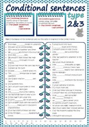 English Worksheet: Conditional sentences - Type 2&3 (B&W + KEY included)