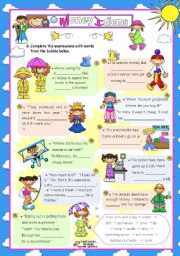 English Worksheet: Money Idioms 