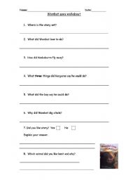 English worksheet: Wallaby goes Walkabout