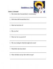 English worksheet: huckleberryfinn