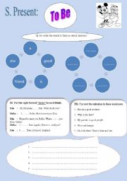 English Worksheet: Simple Present of 