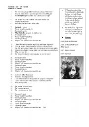 English Worksheet: Suddenly I see - KT Tunstall