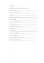 English worksheet: conditional worksheet