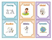 English Worksheet: Sports flashcards