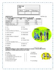 English Worksheet: Meeting people