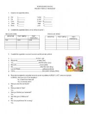 English worksheet: Present perfect