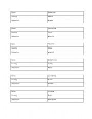 English worksheet: Asking and answering questions