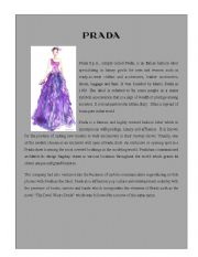 English Worksheet: Designer Label 4 ( Prada)