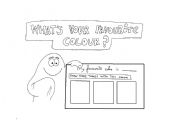 English worksheet: Whats your favourite color activity