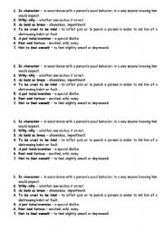 English Worksheet: Idioms Emotions REUPLOADED