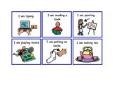 English Worksheet: Charades flashcards 2 - Present Continuous