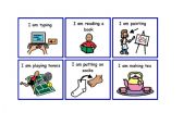 English worksheet: Charades flashcards 2 - Present Continuous