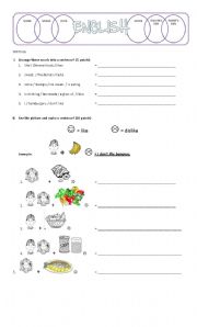 English worksheet: Favorite Food - writing