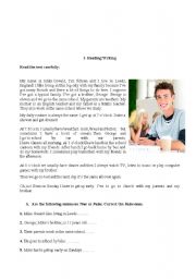 English Worksheet: English paper_ Beginners