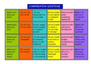 English Worksheet: Conversation Questions