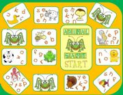 English Worksheet: ANIMALS-boardgame 1/2