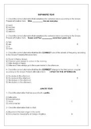 English Worksheet: HIGH SCHOOL TEST - PASSIVE VOICE, PREFIX, SUFIX, SIMPLE PRESENT