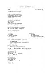 English Worksheet: Who owns my Heart