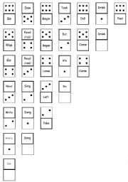 English Worksheet: Past Domino_part 1