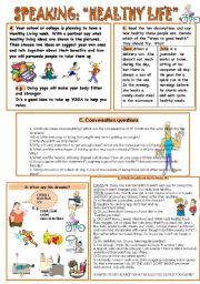 English Worksheet: SPEAKING: 