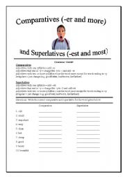 English Worksheet: Comparative and superlative 