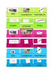 English Worksheet: CLASSROOM OBJECTS