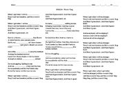 English Worksheet: KNAAN - Wavin Flag