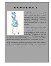 English Worksheet: Designer Label 9 ( Burberry)