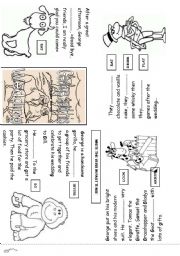 English Worksheet: Minibook about Georges Wedding