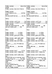 English Worksheet: Pretty woman lyrics