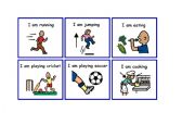 English worksheet: Charades flashcards 3 - Present Continuous