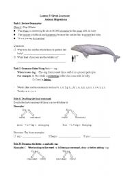 English Worksheet: Using the -ing form