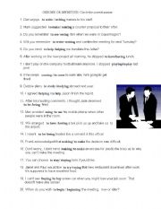 English Worksheet: Gerunds vs. Infinitives