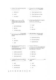 English Worksheet: Used to