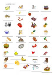 Food - countable and uncountable nouns