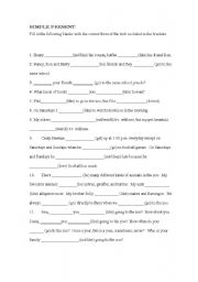 English Worksheet: Present Simple