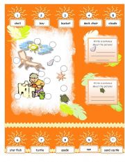 English worksheet: Summertime!