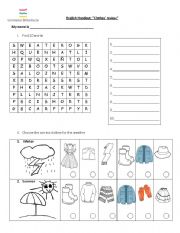 English Worksheet: Handout: Clothes
