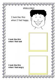 English Worksheet: feelings II