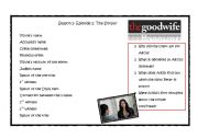 English Worksheet: The Good Wife S01E02